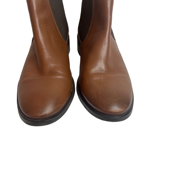 Topshop Tan Leather Ankle Boots - Picture 3 of 5